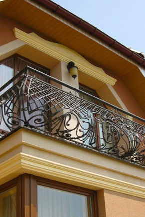 Wrought iron balconies