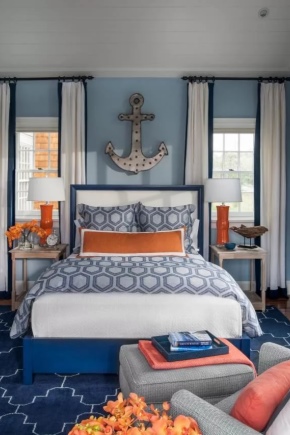 海洋風格的臥室