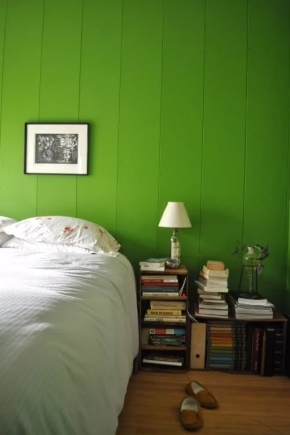 Camera da letto verde