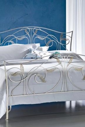 White wrought iron beds