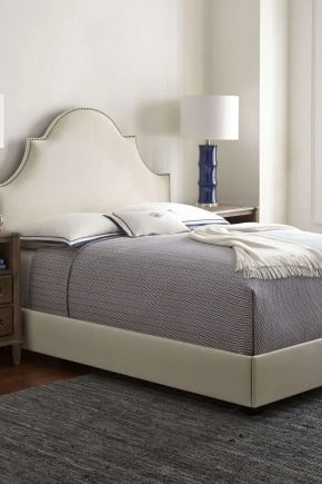 Beds with leather headboards