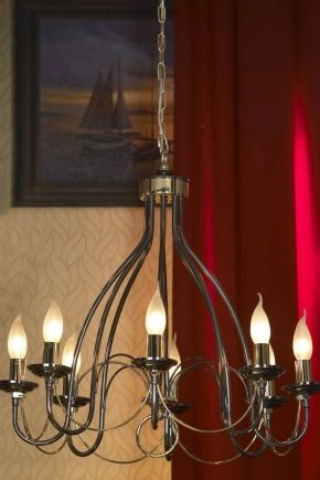 Chandeliers with candles