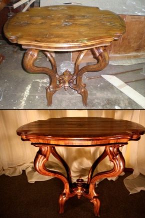 Hvordan genopretter man et gammelt bord med egne hænder?
