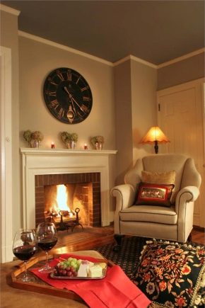 Features of the design of a room with a fireplace