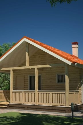 Stabilimento balneare con veranda sotto lo stesso tetto: esempi di progetti