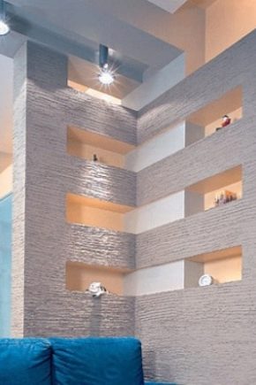 Diseño de paredes de yeso: opciones para un apartamento y una casa de campo.