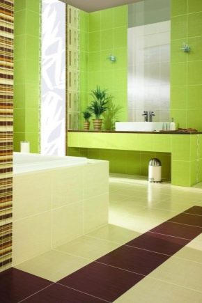 How to choose green bathroom tiles?