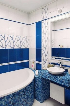 Come scegliere le piastrelle del bagno blu?