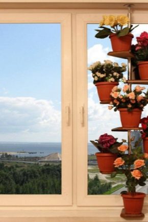 Wie wählt man ein Regal für Blumen auf einer Fensterbank aus?