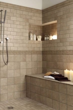 Gresie în baie: idei originale în design interior