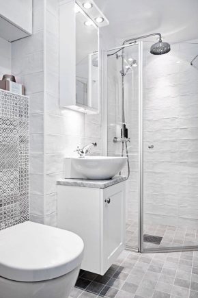 Badkamer in een woonhuis: indeling en indeling