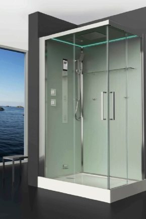 Options de cabine de douche avec bac