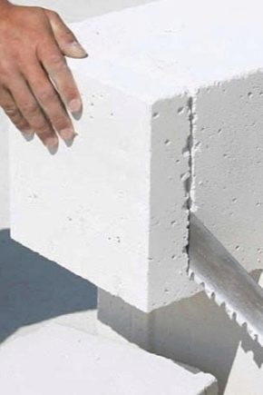 How can you cut aerated concrete?