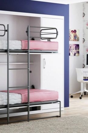 Bunk children's transforming bed: a great option for small apartments