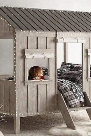 Kreveti-kućice za djecu: tajna popularnosti i suptilnosti izbora