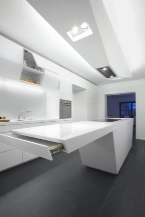 Návrh a plánování kuchyně-obývacího pokoje o rozloze 16 m2. m