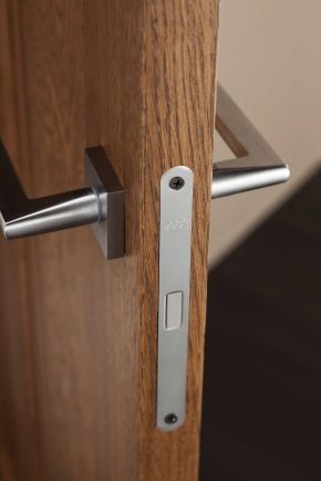 The device and features of the installation of magnetic locks for interior doors