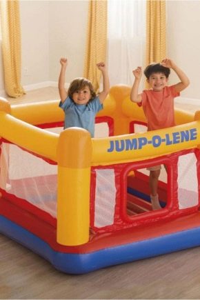 Characteristics and features of Intex trampolines