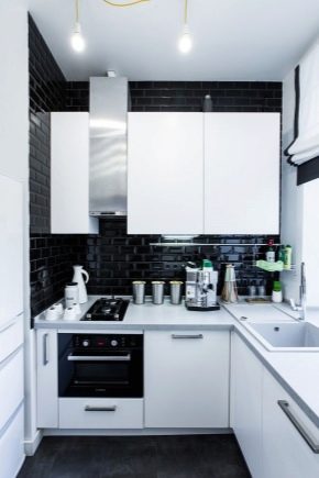 Design options for a small corner kitchen