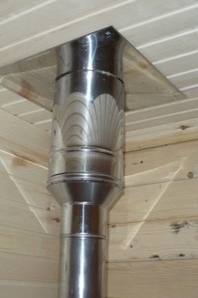 Features of the ceiling duct units for the chimney