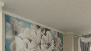 Design della parete della camera da letto