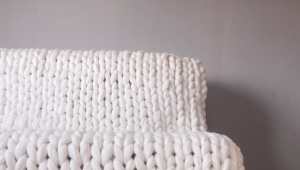 Pături mari tricotate din lână merinos