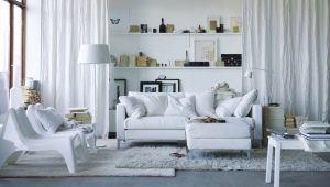 Witte woonkamer: mooie ideeën voor interieurontwerp