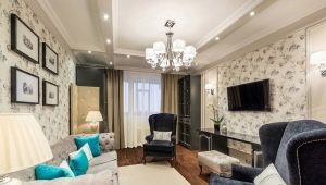 Design del soggiorno con una superficie di 17 mq. m in una casa a pannelli: soluzioni eleganti e pratiche