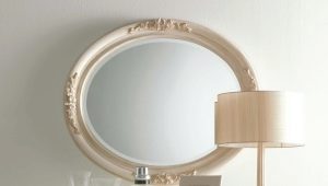 Ovaler Spiegel: schöne Anwendungsbeispiele in der Innenarchitektur