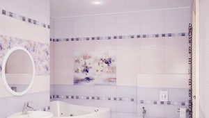 Lilac tiles: stylish interior design