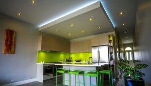 How to decorate a backlit plasterboard ceiling?