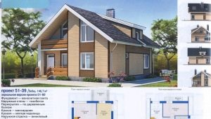 Prosjekter av et skumblokkhus med loft: finessene i romplanlegging