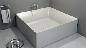 Square bathtubs: design options and tips for choosing