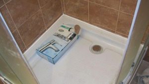 Correct installation of the shower tray