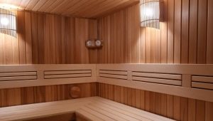 Căptușeală pentru baie de aburi: reguli de selecție și instalare