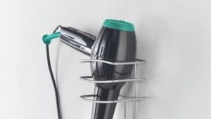 Hair dryer holder: features of choice