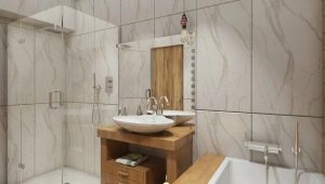 5 og 6 m2 badeværelsesdesign: de bedste planlægningsideer