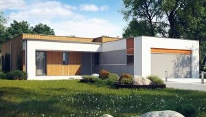 Düz çatılı modern evlerin projeleri: çatının seçimi ve düzenlenmesi özellikleri