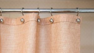 Stænger i badeværelset til gardiner: valg og installation