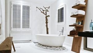 斯堪的纳维亚风格的浴室：简约和自然 