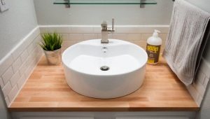 Choosing a countertop for a bathroom sink