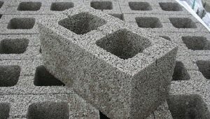 Standard sizes of expanded clay concrete blocks
