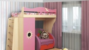 سرير بطابقين مع خزانة ملابس: نماذج وتصميم ونصائح للاختيار