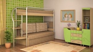 Bunk beds for children with sofa