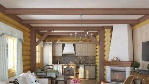 Features of the layout of the kitchen-living room in the country