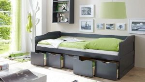 Modèles de lit d'adolescent avec tiroirs