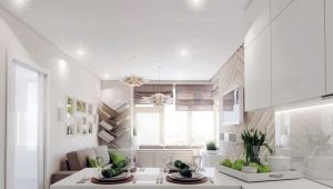 Wohnküche mit einer Fläche von 18 qm.m: Merkmale der Planung, Gestaltung und Zonierung