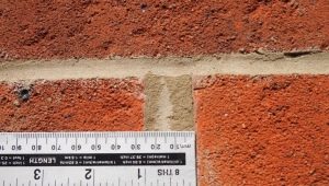 Joint dimensions in brickwork according to SNiP