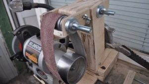 We make a belt sander from a grinder