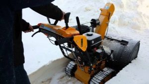 Characteristics and features of tracked snow blowers